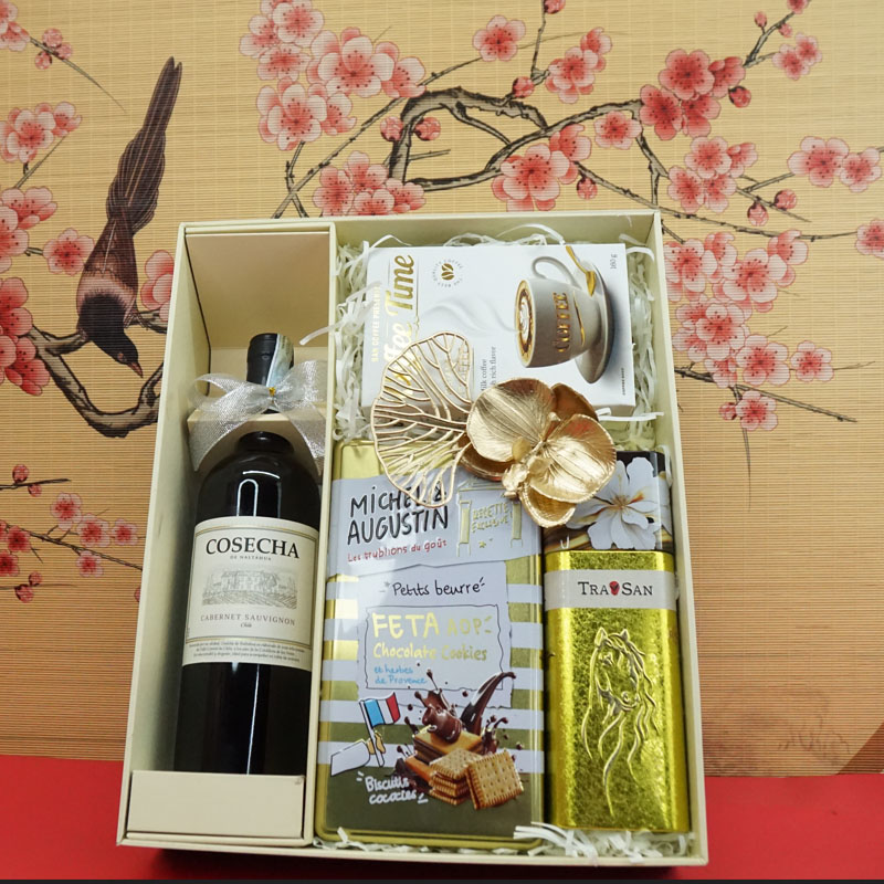 hộp quà tết 2026 rượu vang chile ms001