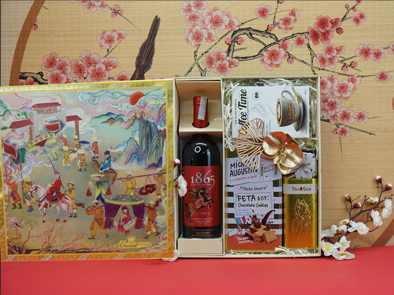 hộp quà tết 2026 rượu vang chile ms004 hộp quà tết 2026 rượu vang chile ms004