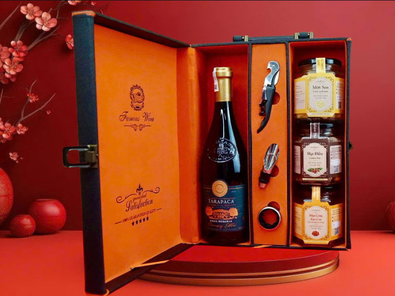 hộp quà tết 2026 rượu vang chile ms030 hộp quà tết 2026 rượu vang chile ms030
