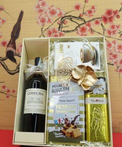 Hộp quà Tết 2026 rượu vang Pháp MS031