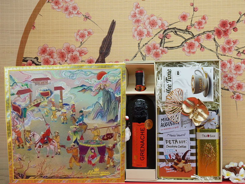 hộp quà tết 2026 rượu vang pháp ms0027 hộp quà tết 2026 rượu vang pháp ms0027