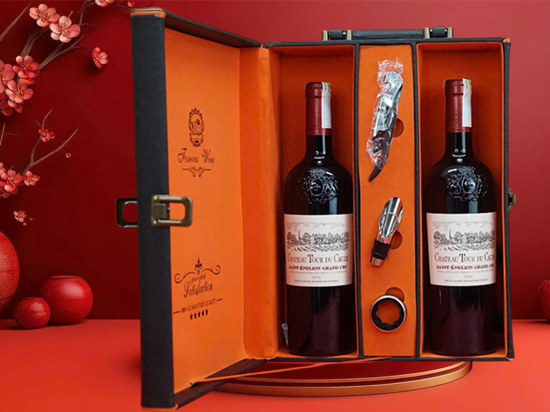 hộp quà tết 2026 rượu vang pháp ms0036 hộp quà tết 2026 rượu vang pháp ms0036