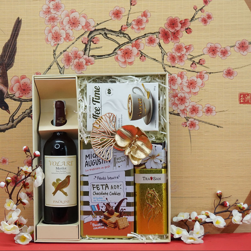 hộp quà tết 2026 rượu vang ý ms0024