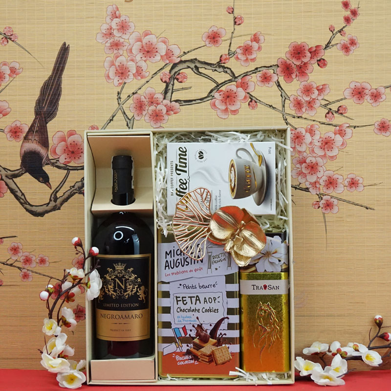 hộp quà tết 2026 rượu vang ý ms0028
