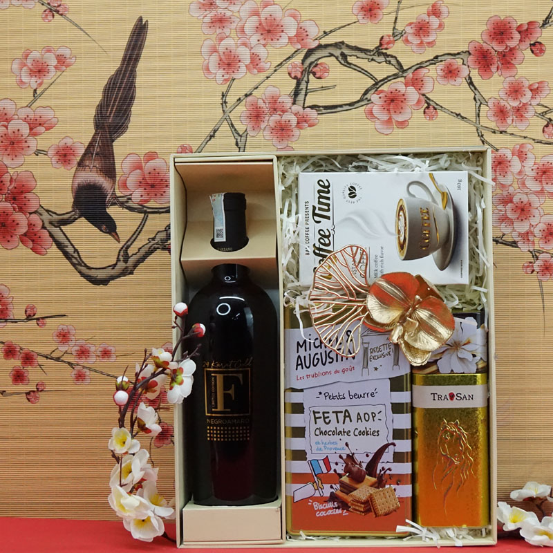 hộp quà tết 2026 rượu vang ý ms009