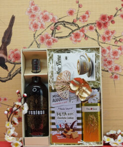 Hộp quà tết 2026 rượu vang ý MS010