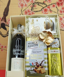 Hộp quà tết 2026 rượu vang ý MS014