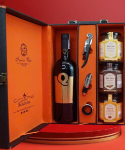 Hộp quà tết 2026 rượu vang Ý MS033