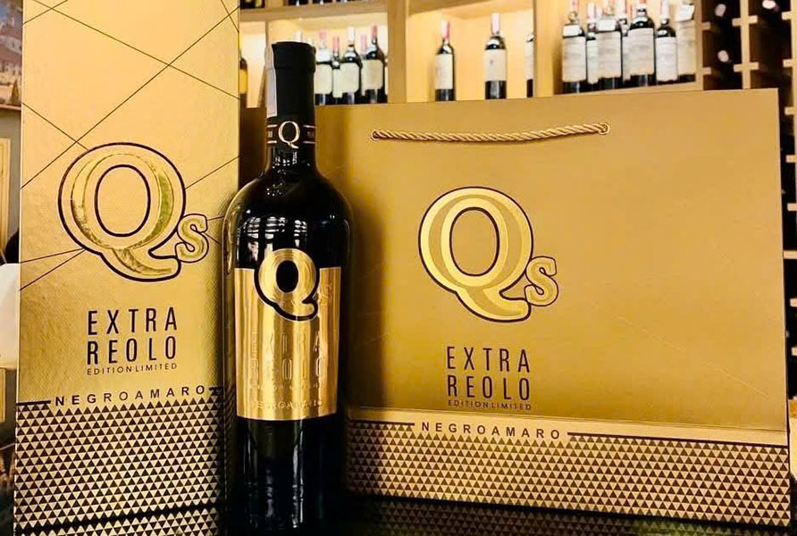 hộp quà tết 2026 rượu vang ý sang trọng đẳng cấp