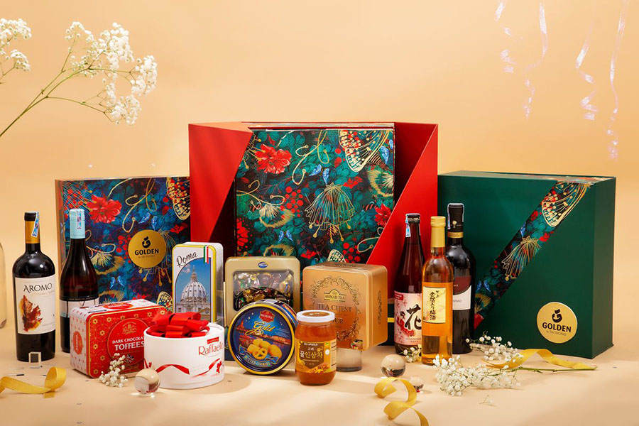 bảng giá giỏ quà tết rượu vang 2026 ở cầu giấy mới nhất