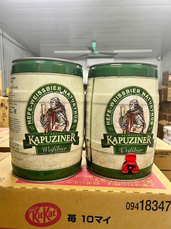bia đức kapuziner weissbier 5.4% bom 5l