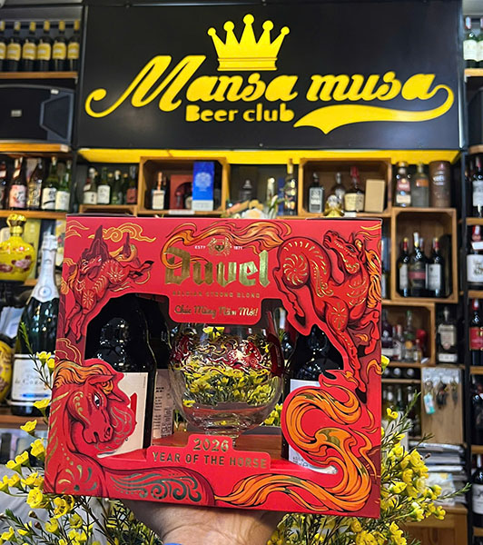 hộp quà bia duvel thiết kế đặc biệt tại hai bà trưng