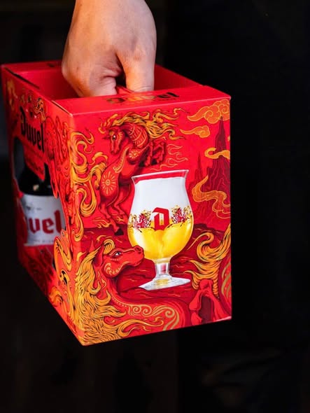hộp quà bia duvel thiết kế đặc biệt tại hai bà trưng