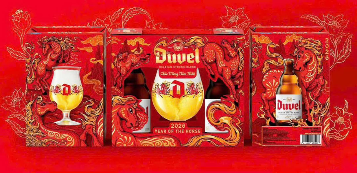 hộp quà bia duvel thiết kế đặc biệt tại hai bà trưng
