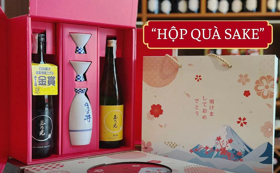 hộp quà sake nhật bản giá chỉ từ 800k tại hà nội cao cấp