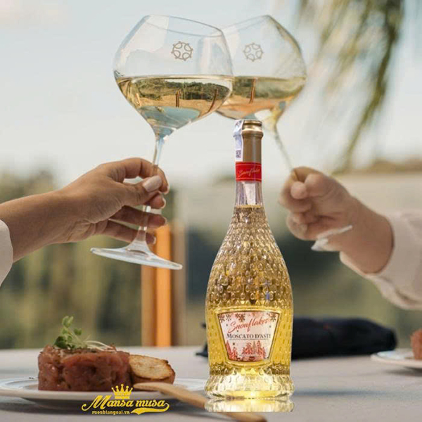 đánh giá rượu vang snowflakes moscato d’asti chi tiết