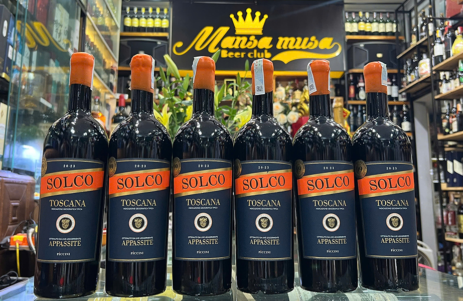 đánh giá rượu vang ý piccini solco appassimento toscana 2026