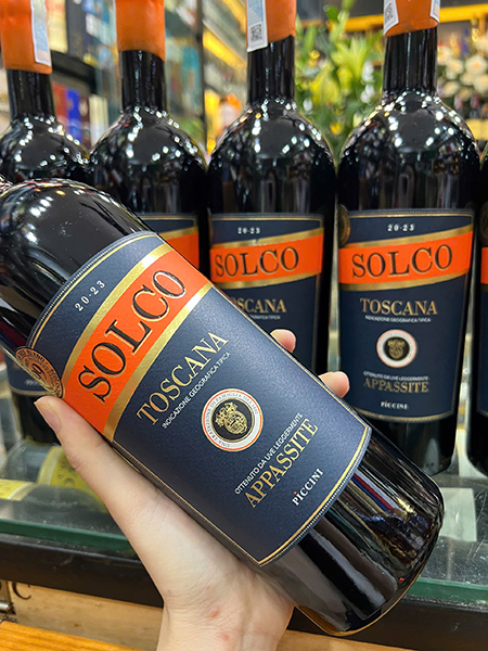 rượu vang ý piccini solco 750ml | nhập khẩu nguyên chai