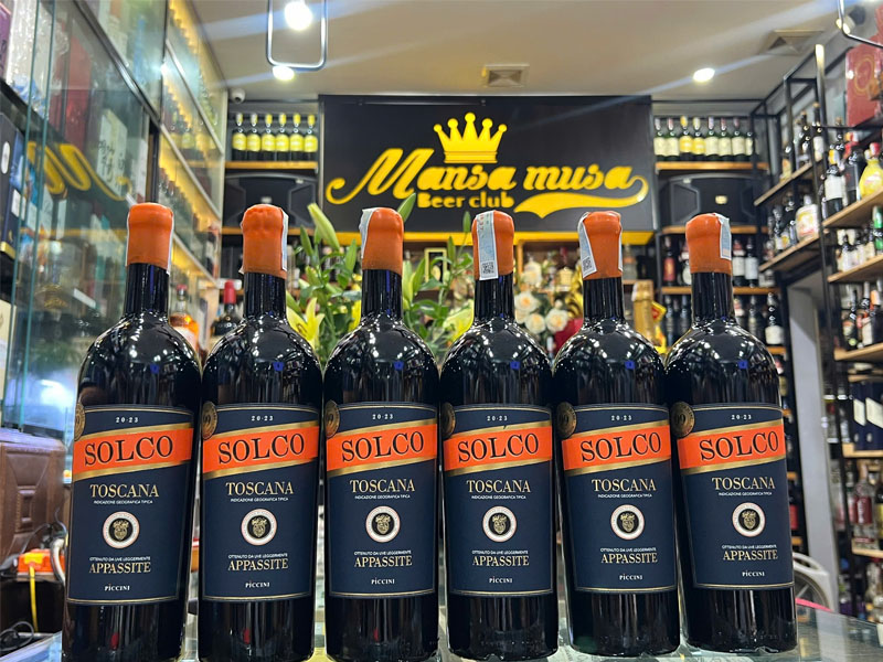 rượu vang ý piccini solco appassimento toscana