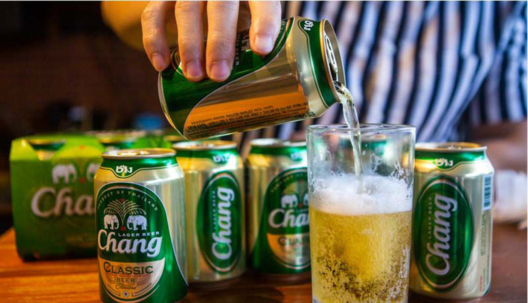 bia chang 5% lon 330ml - thức uống giải nhiệt từ thái lan