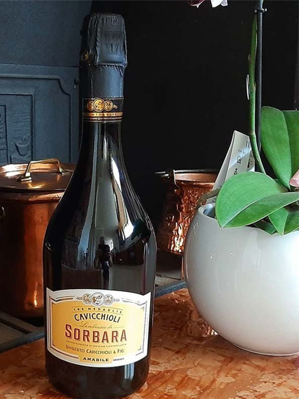 cavicchioli lambrusco di grasparossa doc rosso-amabile