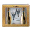 pitars colors gold, prosecco doc millesimato, extra dry (gift box)
