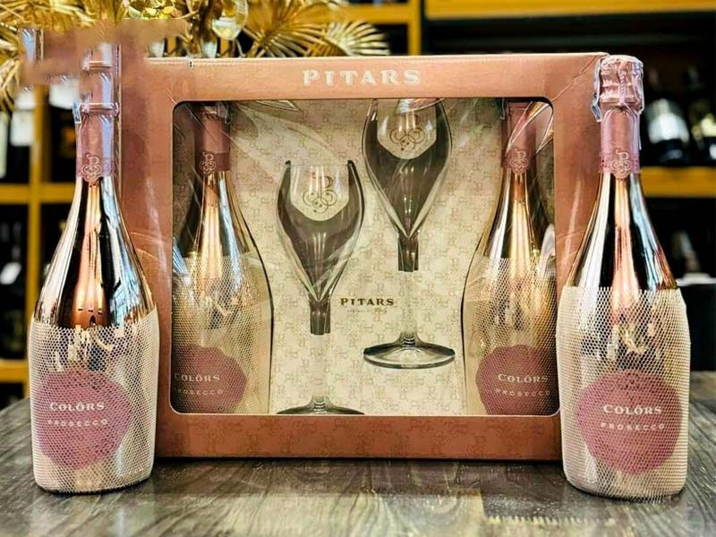 pitars colors rosé prosecco doc , millesimato limited edition (gift box)
