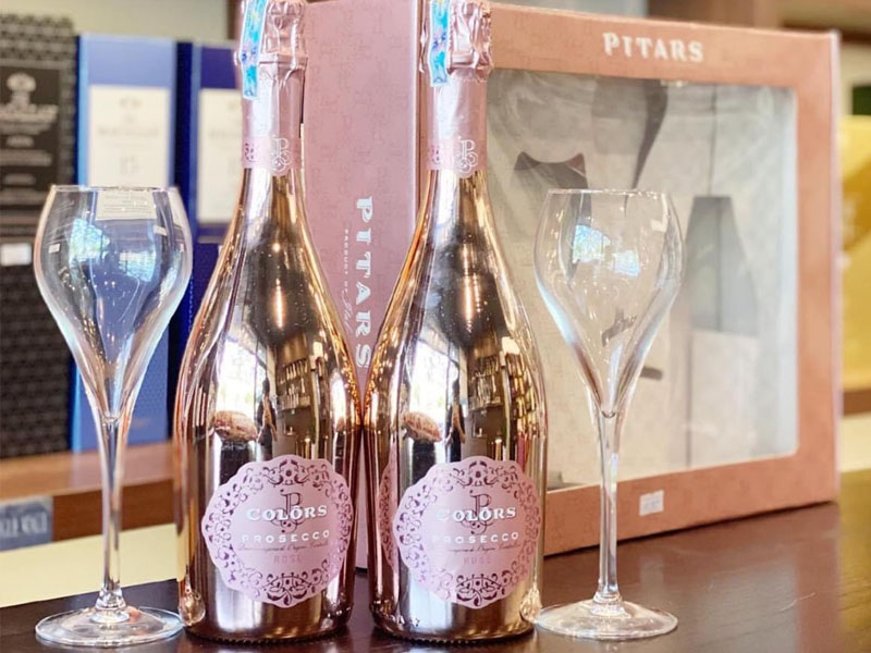pitars colors rosé prosecco doc , millesimato limited edition (gift box)