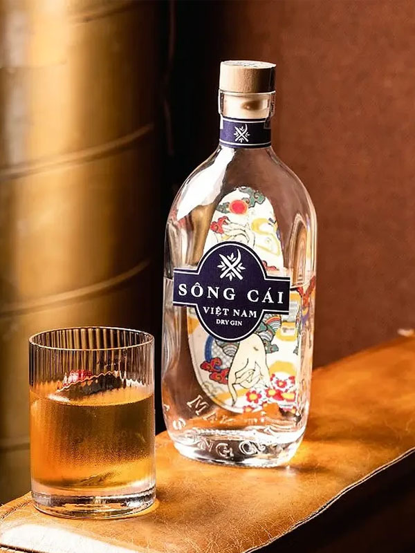 rượu sông cái việt nam dry gin