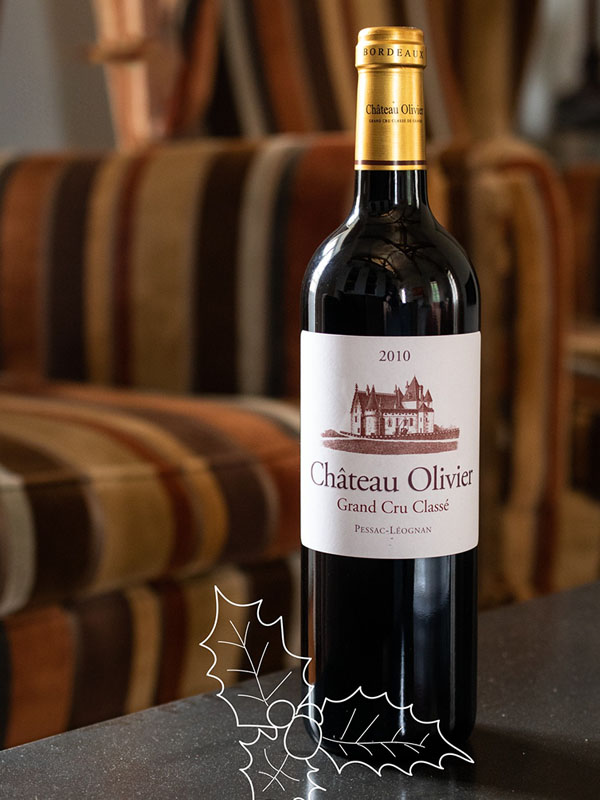 rượu vang đỏ château olivier grand cru classé 2010