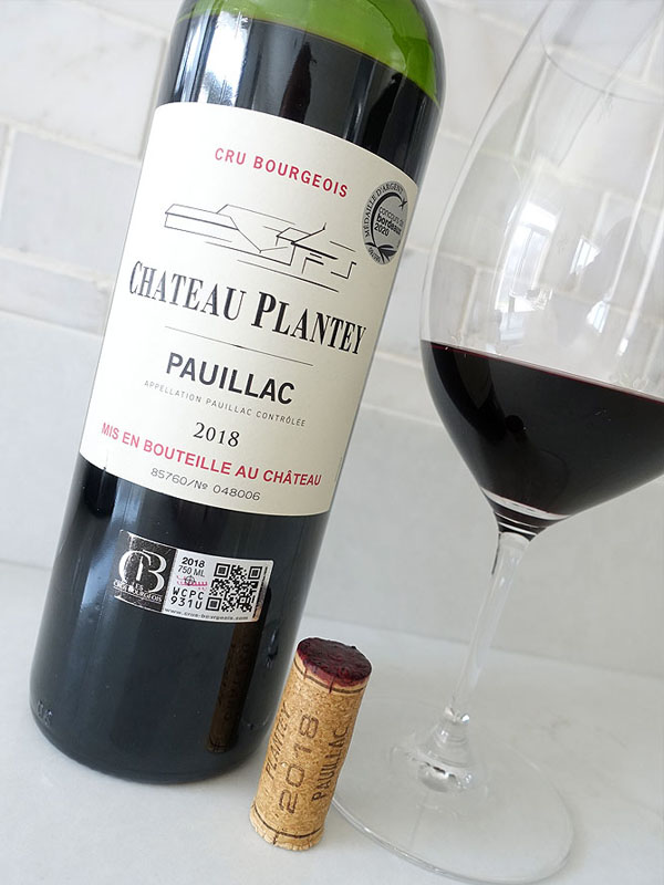 rượu vang đỏ chateau plantey pauillac
