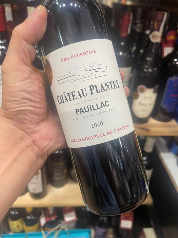 rượu vang đỏ chateau plantey pauillac