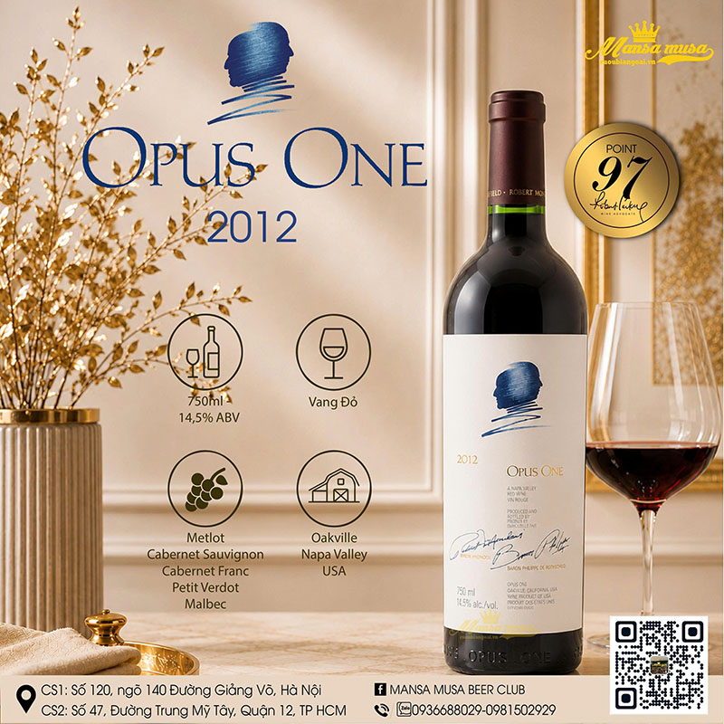 rượu vang opus one 2012 rượu vang opus one 2012