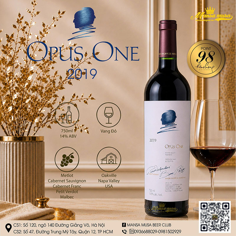 rượu vang opus one 2019