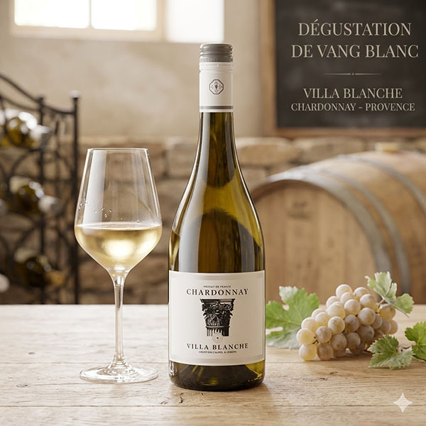 rượu vang úc villa blanche chardonnay