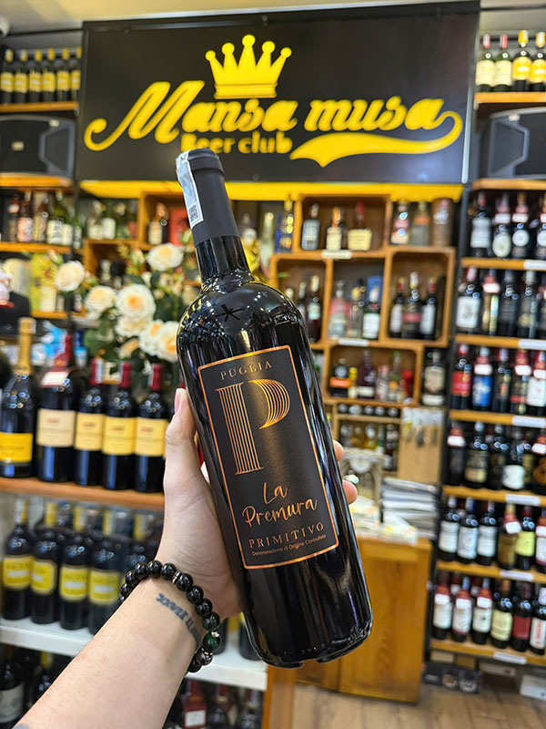 rượu vang ý la premura primitivo puglia