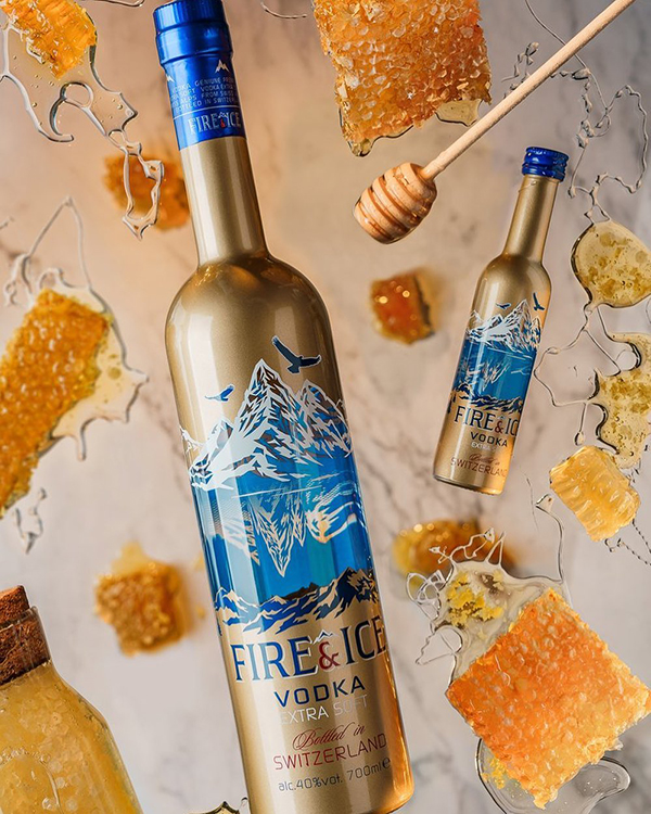 rượu vodka fire & ice vodka gold 700ml