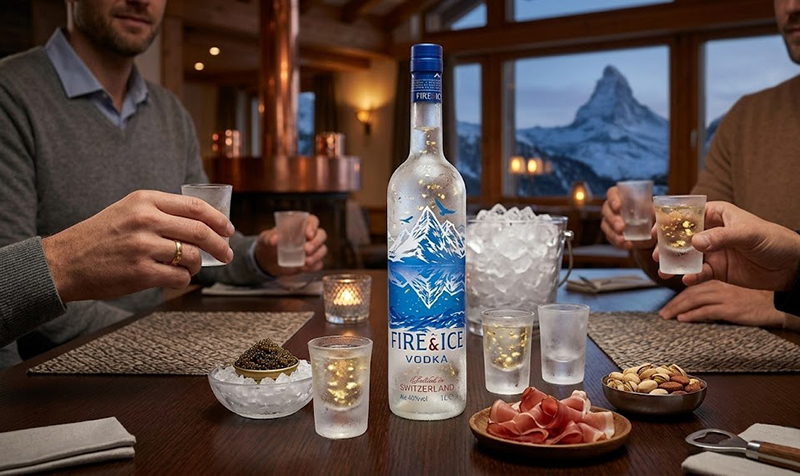 rượu vodka fire & ice vodka gold premium 700ml rượu vodka fire & ice vodka gold premium 700ml