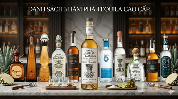 top 10 loại rượu tequila bạn nên uống 1 lần