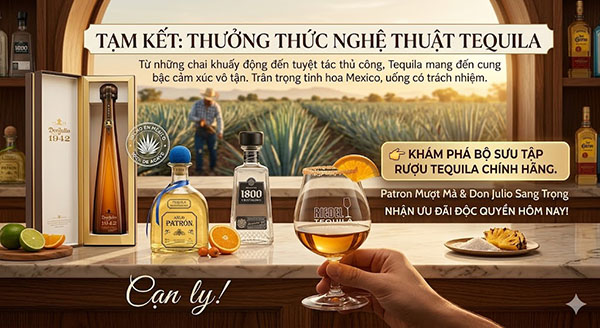 top 10 loại rượu tequila bạn nên uống 1 lần