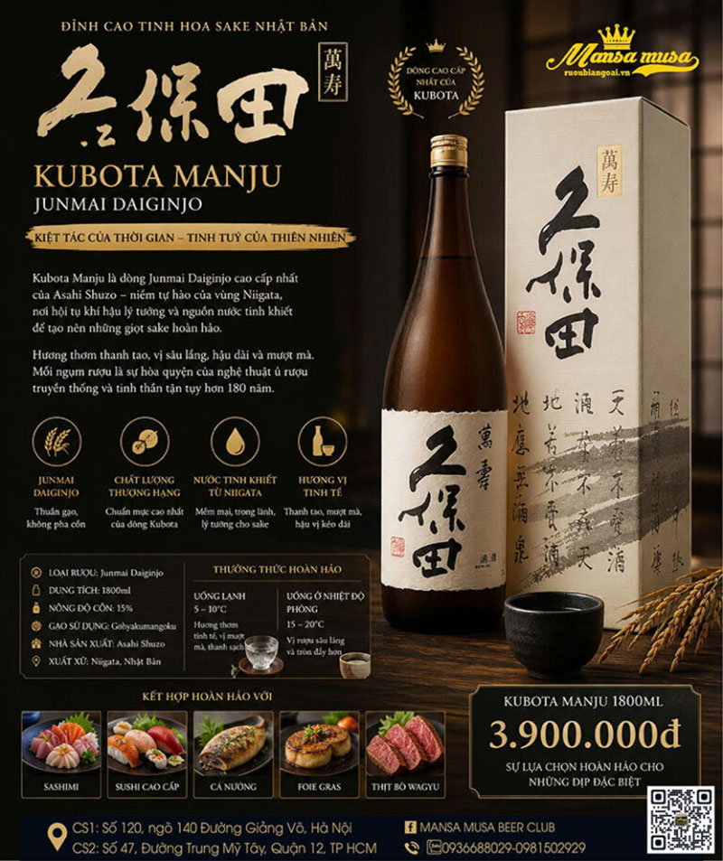 top 12 dòng rượu sake biếu sếp sang trọng và đẳng cấp nhất