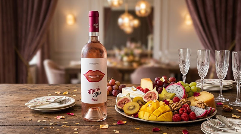vang ngọt mimi kiss dolce moscato rose