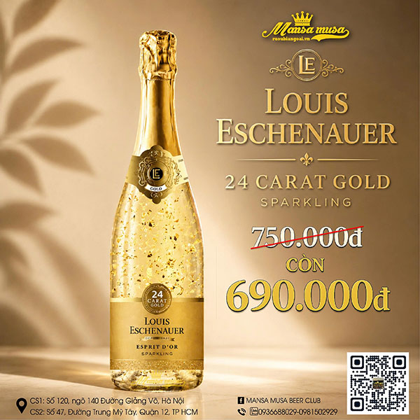 vang nổ louis eschenauer 24 carat gold esprit d'or