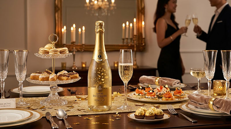 vang nổ louis eschenauer 24 carat gold esprit d'or