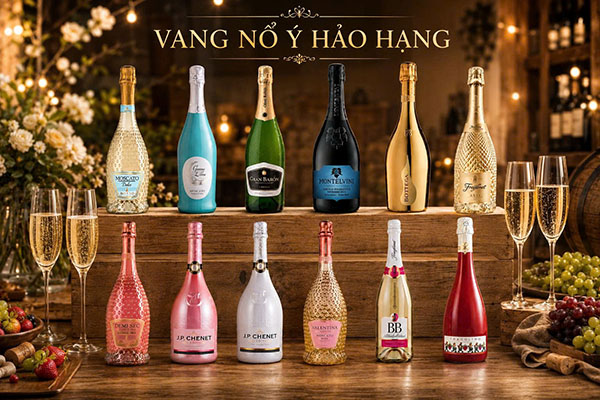 vang sparkling đáng uống 2026: top vang sủi bọt ý cao cấp