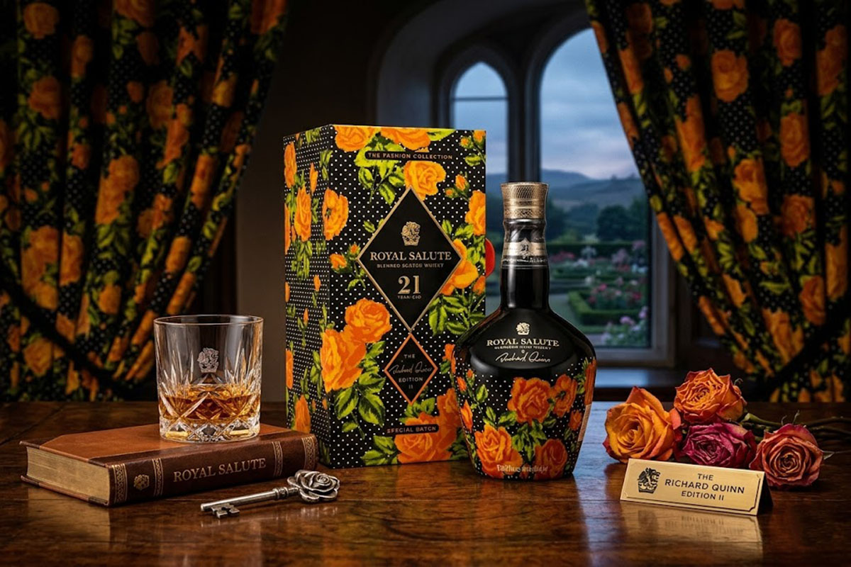 royal salute 21 năm - richard quinn roses edition ii