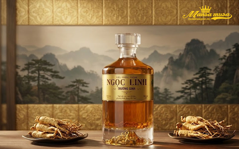 rượu ngọc linh trường sinh gold 24k