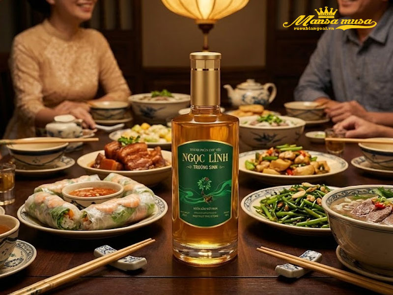 rượu ngọc linh trường sinh green