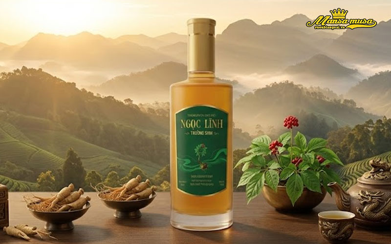 rượu ngọc linh trường sinh green