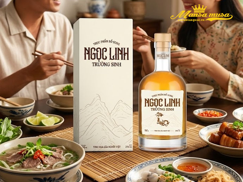 rượu ngọc linh trường sinh white